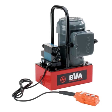 BVA Hydraulics Electric Pumps with Auto Return Valve for Single Acting Cylinders PE40DSP02A